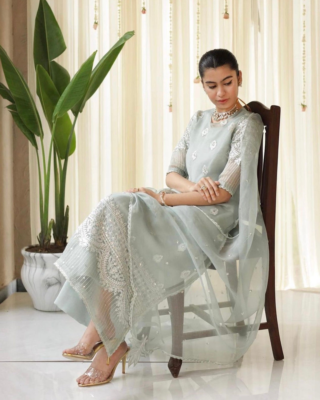 Mint Royale Elegance | 3-Piece Stitched Suit