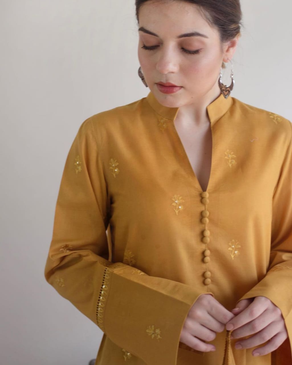 Golden Embers | 3-Piece Stitched Suit