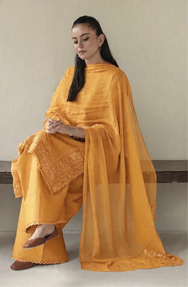 Zard Petal | 3 piece Stitched embroidered casual wear