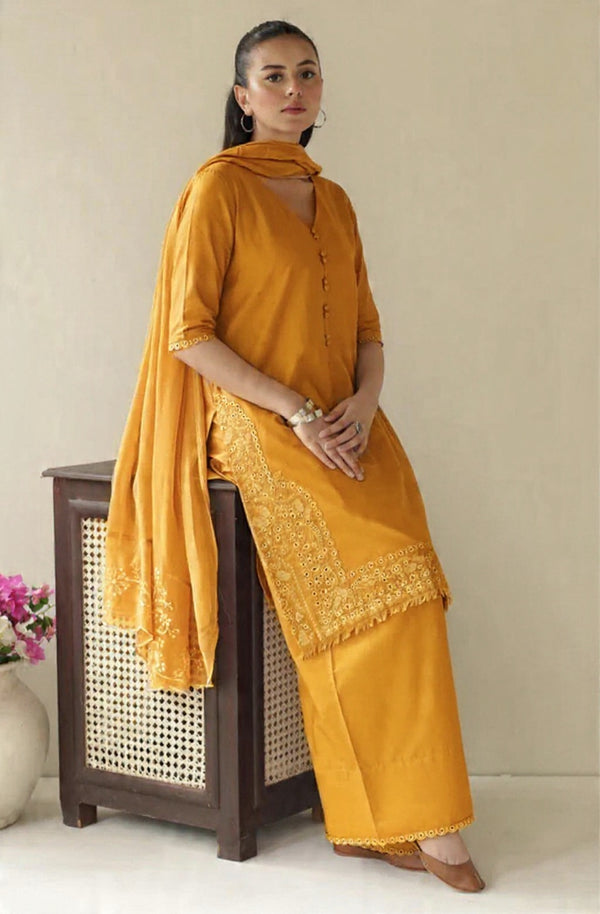 Zard Petal | 3 piece Stitched embroidered casual wear